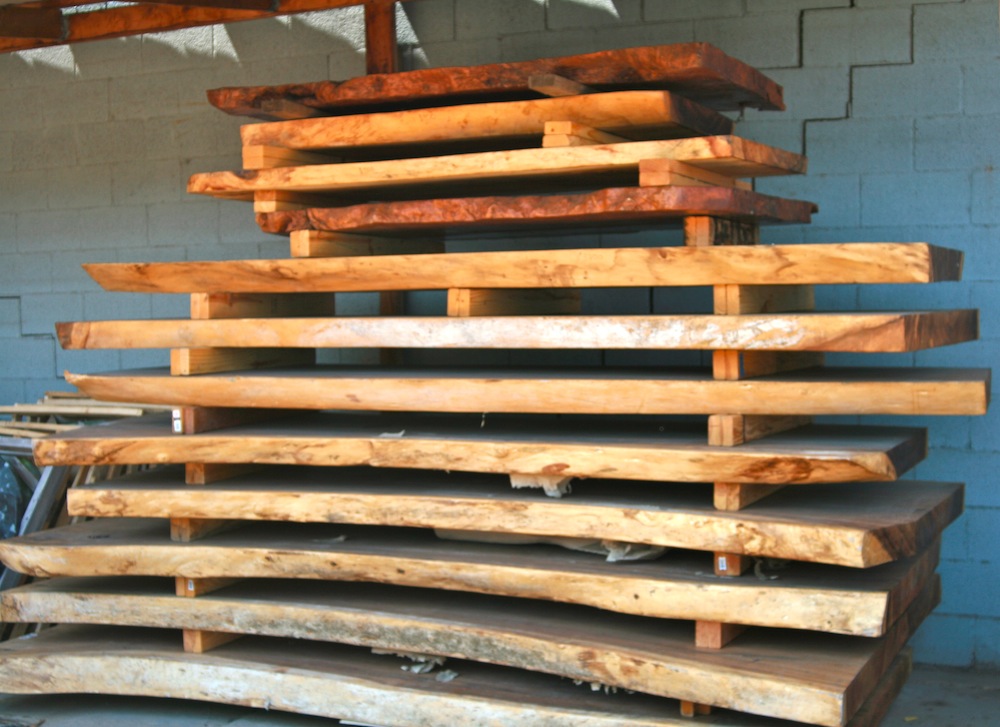 Selection of Hardwood Slabs